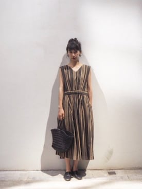 「DRAGON（ドラゴン）のアイテム（バッグ）」を使った、Kazumiさん（レディース・165cm）の夏コーディネート