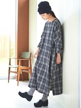 「Steven Alan（スティーブンアラン）のアイテム（ニットキャップ/ビーニー）」を使った、Kazumiさん（レディース・165cm）の夏コーディネート