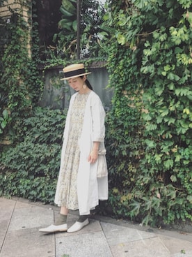 「YAECA（ヤエカ）のアイテム」を使った、Kazumiさん（レディース・165cm）の秋コーディネート