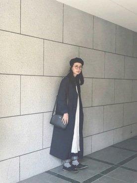 「YAECA（ヤエカ）のアイテム（パンツ）」を使った、Kazumiさん（レディース・165cm）の秋コーディネート