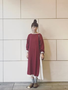 「a koloni（コロニー）のアイテム」を使った、Kazumiさん（レディース・165cm）の秋コーディネート