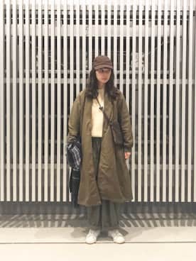 「prit（プリット）のアイテム（ジャケット/アウター）」を使った、Kazumiさん（レディース・165cm）の冬コーディネート