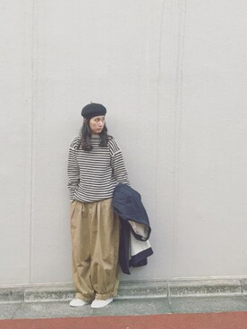 「Sunny clouds（サニークラウズ）のアイテム（ジャケット/アウター）」を使った、Kazumiさん（レディース・165cm）の冬コーディネート