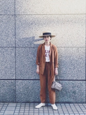 Kazumiさん（レディース・165cm）の春コーディネート