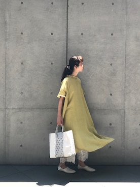 「a koloni（コロニー）のアイテム」を使った、Kazumiさん（レディース・165cm）の夏コーディネート