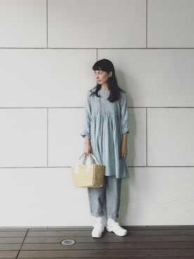 「dansko（ダンスコ）のアイテム（シューズ）」を使った、Kazumiさん（レディース・165cm）の夏コーディネート