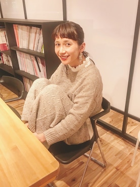 「Vlas Blomme（ヴラスブラム）のアイテム」を使った、Kazumiさん（レディース・165cm）の秋コーディネート