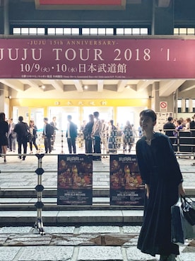 「BLACK CRANE（ブラッククレーン）のアイテム」を使った、Kazumiさん（レディース・165cm）の秋コーディネート