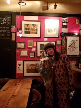 「BEAMS BOY（ビームスボーイ）のアイテム（ハンチング/ベレー帽）」を使った、Kazumiさん（レディース・165cm）の秋コーディネート