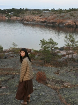 「a koloni（コロニー）のアイテム」を使った、Kazumiさん（レディース・165cm）の冬コーディネート