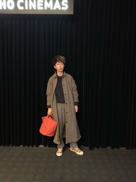 サニークラウズ kazumiのワイドステンカラーコート