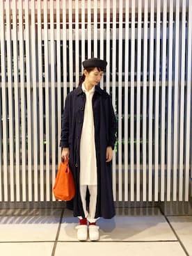 「Steven Alan（スティーブンアラン）のアイテム（ハンチング/ベレー帽）」を使った、Kazumiさん（レディース・165cm）の春コーディネート