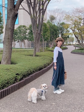「UNBILLION（アンビリオン）のアイテム」を使った、Kazumiさん（レディース・165cm）の春コーディネート