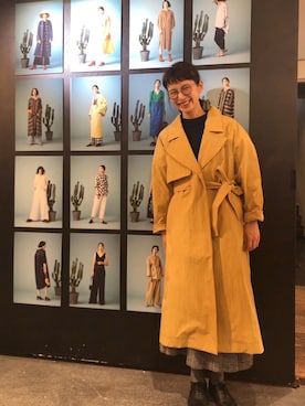 「Johnbull Private labo（ジョンブルプライベートラボ）のアイテム（ジャケット/アウター）」を使った、Kazumiさん（レディース・165cm）の春コーディネート