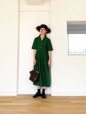 サニークラウズ サニークラウズ の サニークラウズ Feat Shuttle Notes Kazumiの緑なワンピース レディース ワンピース ドレス Wear