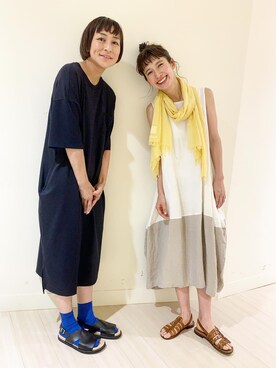 「glaz（グラズ）のアイテム」を使った、Kazumiさん（レディース・165cm）の夏コーディネート