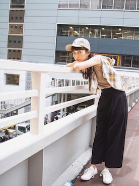 「LAKOLE（ラコレ）のアイテム（シューズ）」を使った、Kazumiさん（レディース・165cm）の夏コーディネート