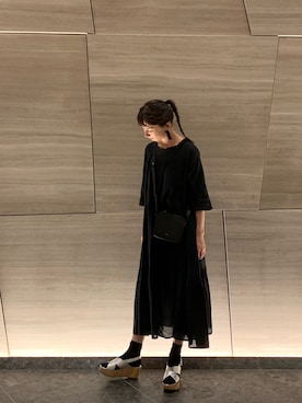 「alacrity（アラクリティー）のアイテム」を使った、Kazumiさん（レディース・165cm）の夏コーディネート