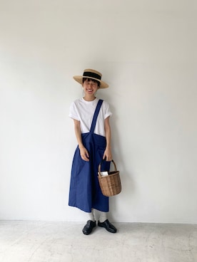 「UNBILLION（アンビリオン）のアイテム」を使った、Kazumiさん（レディース・165cm）の夏コーディネート