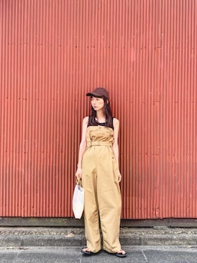 「Johnbull Private labo（ジョンブルプライベートラボ）のアイテム（パンツ）」を使った、Kazumiさん（レディース・165cm）の秋コーディネート