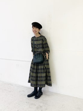 「prit（プリット）のアイテム」を使った、Kazumiさん（レディース・165cm）の冬コーディネート