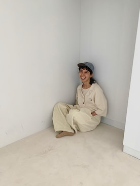 「POTEN（ポテン）のアイテム」を使った、Kazumiさん（レディース・165cm）の春コーディネート