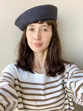 Kazumiさんの「＜Steven Alan＞BLADE BERET/ﾍﾞﾚｰ帽」を使ったコーディネート