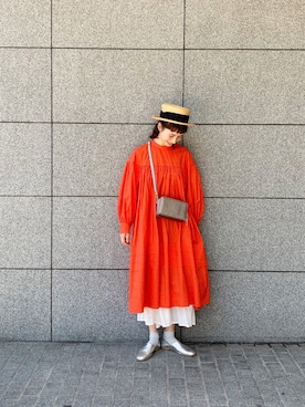 「a koloni（コロニー）のアイテム」を使った、Kazumiさん（レディース・165cm）の春コーディネート