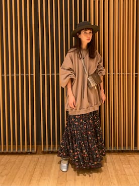 「MARIHA（マリハ）のアイテム」を使った、Kazumiさん（レディース・165cm）の秋コーディネート