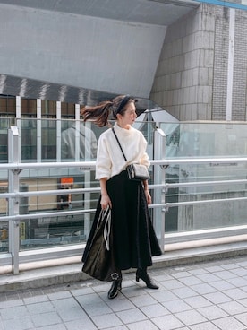 「Vlas Blomme（ヴラスブラム）のアイテム」を使った、Kazumiさん（レディース・165cm）の秋コーディネート