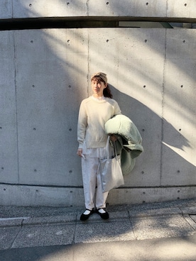 「Johnbull Private labo（ジョンブルプライベートラボ）のアイテム（トップス）」を使った、Kazumiさん（レディース・165cm）の冬コーディネート