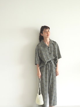 「Sunny clouds（サニークラウズ）のアイテム」を使った、Kazumiさん（レディース・165cm）の春コーディネート