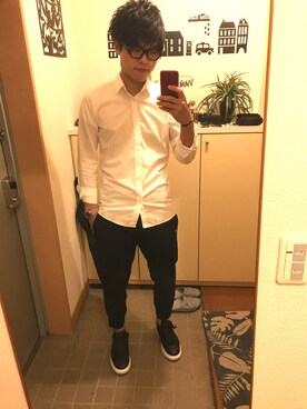 「HUGO（ヒューゴ）のアイテム」を使った、ざぶさん（メンズ・178cm）の秋コーディネート