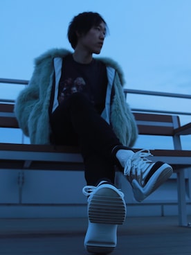 「LouisVuitton」｜「アイテム（その他アウター）」を使った、虎の子🐯さん（メンズ・170cm）の春コーディネート