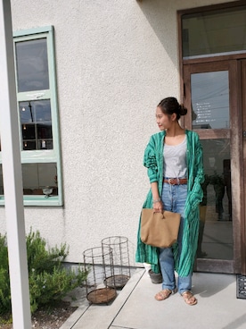 「JOURNAL STANDARD relume（ジャーナルスタンダード　レリューム）のアイテム（シャツワンピース）」を使った、mamiettyさん（レディース・153cm）の秋コーディネート