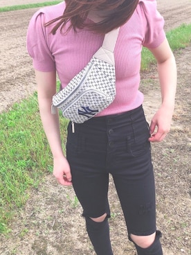 「ハイネックトップス」｜ソ©︎さん（レディース・159cm）の春コーディネート