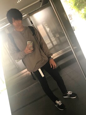 「アイテム（ピアス（両耳用））」を使った、べぇさん（メンズ・179cm・20代）の秋コーディネート
