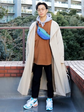 「Anello」｜「アイテム（ジャケット/アウター）」を使った、yamadaさん（メンズ・170cm）の冬コーディネート