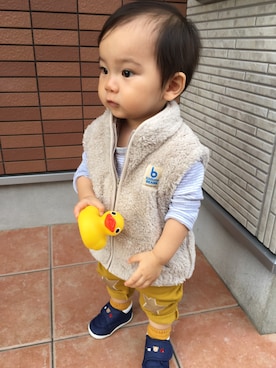 KOU-kunさん（キッズ・70cm）の秋コーディネート