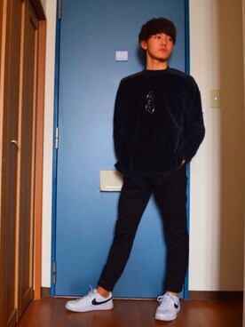 「JUNRED（ジュンレッド）のアイテム（スニーカー）」を使った、SEOTOMOさん（メンズ・170cm）の冬コーディネート