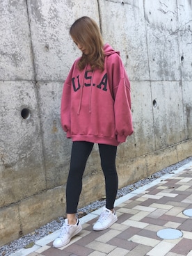 「HONEY（ハニー）のアイテム」を使った、honey_ officialさん（レディース・157cm）の冬コーディネート