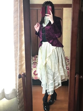 「IMAGE（イマージュ）のアイテム（トップス）」を使った、美花さん（レディース・158cm）の秋コーディネート