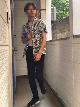 「アイテム（シャツ/ブラウス）」を使った、ヒロさん（メンズ・168cm）の夏コーディネート