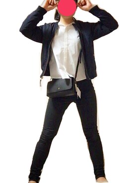 「AS KNOW AS plus（アズノゥアズプラス）のアイテム（MA-1）」を使った、いちごさん（レディース・160cm）の夏コーディネート