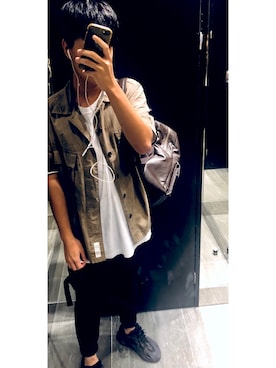 「ELEMENT（エレメント）のアイテム（パンツ）」を使った、chengさん（メンズ・175cm）の夏コーディネート