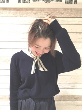 「春物」｜「アイテム（その他）」を使った、uyuさん（レディース・152cm）の冬コーディネート