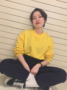 「アイテム（ピアス（両耳用））」を使った、uyuさん（レディース・152cm・20代）の春コーディネート
