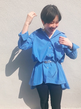 「アイテム（ピアス（両耳用））」を使った、uyuさん（レディース・152cm・20代）の春コーディネート
