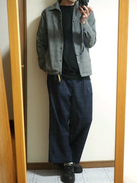 「ADPOSION（アドポーション）のアイテム」を使った、uniさん（メンズ・182cm）の春コーディネート