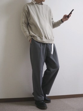 「おとなしめ」｜uniさん（メンズ・182cm）の冬コーディネート